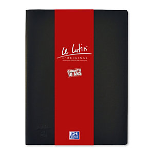 Oxford Porte vue Le Lutin L'Original A4 100 pochettes couverture PVC noir