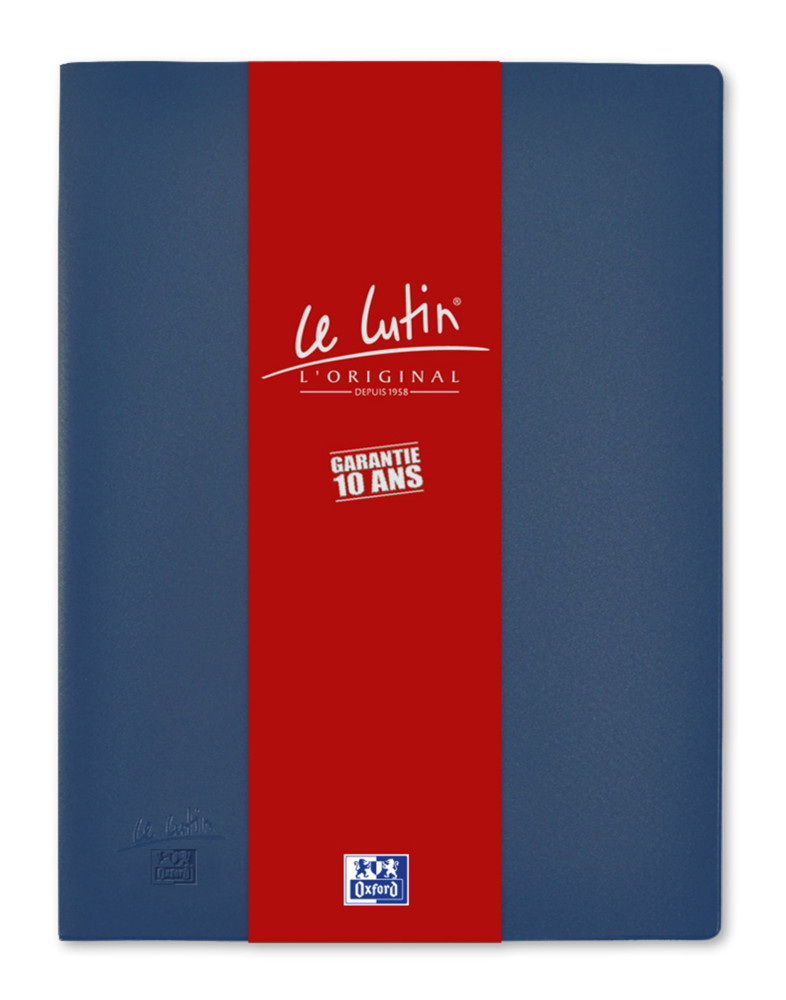 Oxford Porte vues Le Lutin L'Original A4 - PVC - 20 pochettes - 40 vues - Bleu