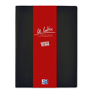 Oxford Porte vues Le Lutin L'Original A4 - PVC opaque - 100 pochettes - 200 vues - Noir Oxford Porte vues Le Lutin L'Original A4 - PVC opaque - 100 pochettes - 200 vues - Noir