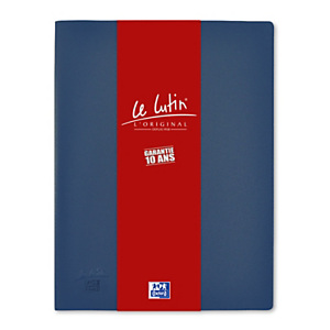 Oxford Porte vues Le Lutin L'Original A4 - PVC opaque - 20 pochettes - 40 vues - Bleu Oxford Porte vues Le Lutin L'Original A4 - PVC opaque - 20 pochettes - 40 vues - Bleu