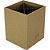OXFORD Pot à crayons SAVANA en carton recyclé, 4 cmpts. Dim (lxhxp) 8,5x11x8,5 cm. Kraft/Noir - 1