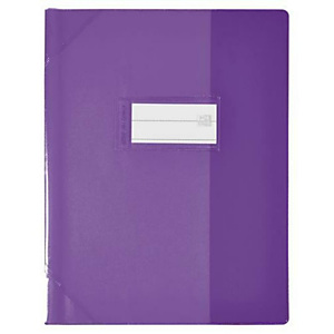 OXFORD Protège-cahier 17x22cm Strong Line cristal 15/100° + renforcés (30/100°). Coloris violet OXFORD Protège-cahier 17x22cm Strong Line cristal 15/100° + renforcés (30/100°). Coloris violet