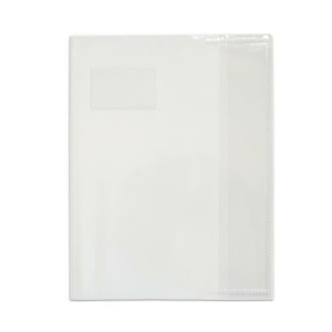 OXFORD Protège cahier cristal 17x22cm en PVC 12/100ème, sans rabat marque page, incolore OXFORD Protège cahier cristal 17x22cm en PVC 12/100ème, sans rabat marque page, incolore