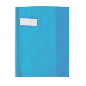 OXFORD Protège cahier opaque 17x22 Grain STYL'SMS 12/100° sans rabat marque-page 17x22cm Bleu turquoise OXFORD Protège cahier opaque 17x22 Grain STYL'SMS 12/100° sans rabat marque-page 17x22cm Bleu turquoise