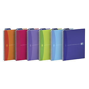 OXFORD Quaderno spiralato My Colors - 1 rigo con margine - 210 x 297mm - 90gr - 90 fogli OXFORD Quaderno spiralato My Colors - 1 rigo con margine - 210 x 297mm - 90gr - 90 fogli