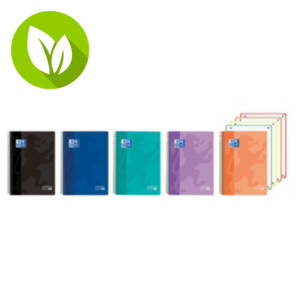 Oxford School Classic Cuaderno, A5+, cuadriculado, 120 hojas, tapa polipropileno, colores surtidos Oxford School Classic Cuaderno, A5+, cuadriculado, 120 hojas, tapa polipropileno, colores surtidos