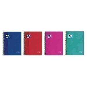 Oxford School Europeanbook 10 Cuaderno, A4+, cuadriculado, 150 hojas, microperforado, PEFC, cubierta extradura cartón plastificado, 4 colores surtidos Oxford School Europeanbook 10 Cuaderno, A4+, cuadriculado, 150 hojas, microperforado, PEFC, cubierta extradura cartón plastificado, 4 colores surtidos