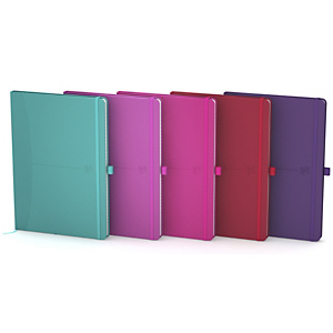 Oxford Signature Cuaderno, A5, liso, 80 hojas, cubierta extradura poliuretano, colores surtidos, compatible con SCRIBZEE® Oxford Signature Cuaderno, A5, liso, 80 hojas, cubierta extradura poliuretano, colores surtidos, compatible con SCRIBZEE®