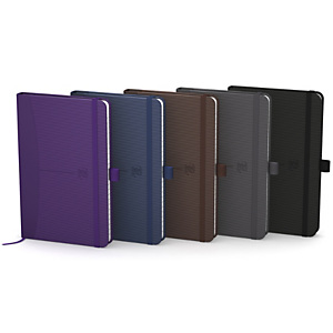 Oxford Signature Cuaderno, A6, pautado, 80 hojas, cubierta extradura poliuretano, colores surtidos Oxford Signature Cuaderno, A6, pautado, 80 hojas, cubierta extradura poliuretano, colores surtidos