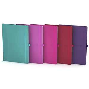 Oxford Signature Cuaderno, B5, pautado, 80 hojas, cubierta extradura poliuretano, colores surtidos, compatible con SCRIBZEE® Oxford Signature Cuaderno, B5, pautado, 80 hojas, cubierta extradura poliuretano, colores surtidos, compatible con SCRIBZEE®