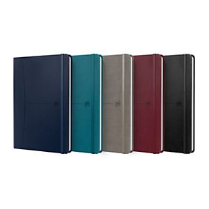 OXFORD Signature Cuaderno cosido, tapa extradura, A5, 1 línea horizontal, 80 hojas, colores surtidos clásicos OXFORD Signature Cuaderno cosido, tapa extradura, A5, 1 línea horizontal, 80 hojas, colores surtidos clásicos