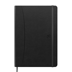 OXFORD Signature Cuaderno cosido, tapa extradura, A5, 1 línea horizontal, 80 hojas, Negro OXFORD Signature Cuaderno cosido, tapa extradura, A5, 1 línea horizontal, 80 hojas, Negro