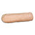 OXFORD Trousse fourre-tout ronde en cuir teinté. Coloris Nude (Beige Clair). Dimensions : 22 x 6 cm - 1
