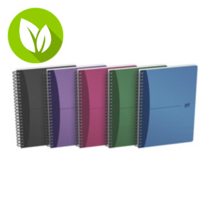 Oxford Urban Mix Cuaderno, A4, cuadriculado, 90 hojas, cubierta polipropileno, colores surtidos, compatible con SCRIBZEE®