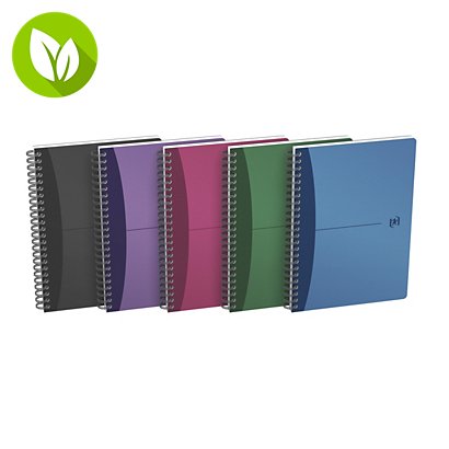 Oxford Urban Mix Cuaderno, A4, cuadriculado, 90 hojas, cubierta polipropileno, colores surtidos, compatible con SCRIBZEE® - 1