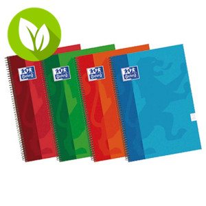 Oxford Write & Erase Cuaderno, 4º, cuadriculado, 80 hojas, cubierta dura cartón plastificado, colores surtidos Oxford Write & Erase Cuaderno, 4º, cuadriculado, 80 hojas, cubierta dura cartón plastificado, colores surtidos