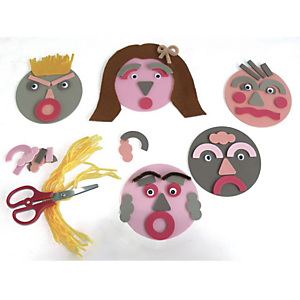 OZ INTERNATIONAL Kit autoportrait pour réaliser 30 portraits : visage, nez, bouches, chenilles, feutrines OZ INTERNATIONAL Kit autoportrait pour réaliser 30 portraits : visage, nez, bouches, chenilles, feutrines