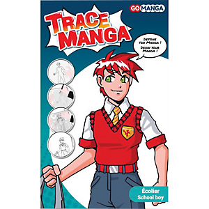 OZ INTERNATIONAL Pochoir Trace Manga pour apprendre à tracer facilement des personnages Manga ''Ecolier'' OZ INTERNATIONAL Pochoir Trace Manga pour apprendre à tracer facilement des personnages Manga ''Ecolier''