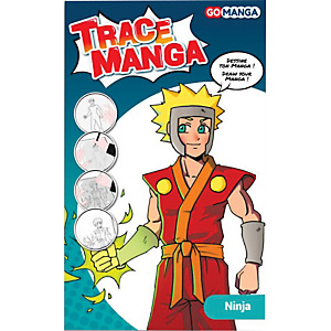 OZ INTERNATIONAL Pochoir Trace Manga pour apprendre à tracer facilement des personnages Manga ''Ninja'' OZ INTERNATIONAL Pochoir Trace Manga pour apprendre à tracer facilement des personnages Manga ''Ninja''