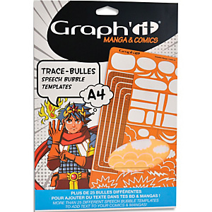 OZ INTERNATIONAL Le trace bulle GRAPH'IT, accessoire innovant pour tracer des bulles de manga - Modèle B OZ INTERNATIONAL Le trace bulle GRAPH'IT, accessoire innovant pour tracer des bulles de manga - Modèle B