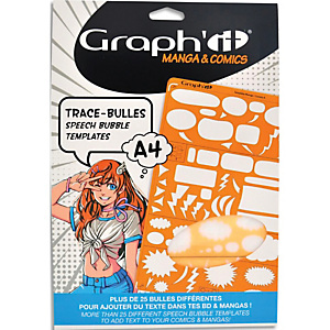 OZ INTERNATIONAL Le trace bulle GRAPH'IT, accessoire innovant pour tracer des bulles de manga - Modèle A OZ INTERNATIONAL Le trace bulle GRAPH'IT, accessoire innovant pour tracer des bulles de manga - Modèle A