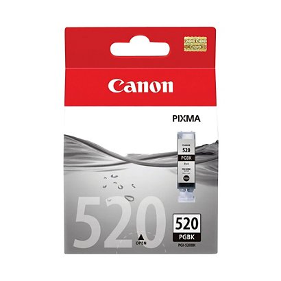 Pack 2 cartridges Canon PGI-520 zwart voor inkjet printers