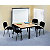 PACK: 2 tables polyvalentes 120x60cm + 4 chaises First noir - 2