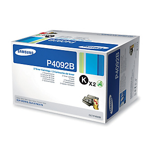 Pack 2 toners Samsung P4092B noir pour imprimantes laser