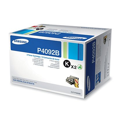 Pack 2 toners Samsung P4092B noir pour imprimantes laser - 1