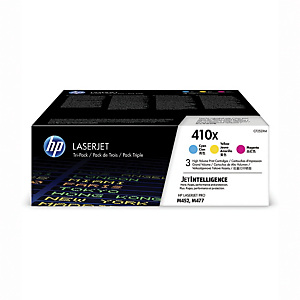 Pack de 3 toners HP 410 XL couleurs pour imprimantes laser