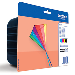 Pack 4 cartouches Brother LC223 noir + cyan + magenta + jaune pour imprimantes jet d'encre Pack 4 cartouches Brother LC223 noir + cyan + magenta + jaune pour imprimantes jet d'encre
