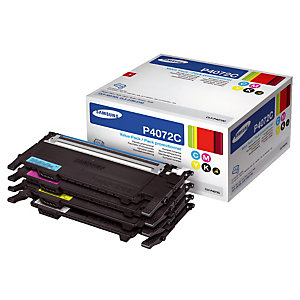 Pack 4 toners Samsung CLT-P4072C noir et couleurs pour imprimantes laser
