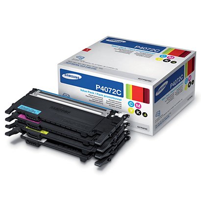Pack 4 toners Samsung CLT-P4072C zwart en kleuren voor laser printers