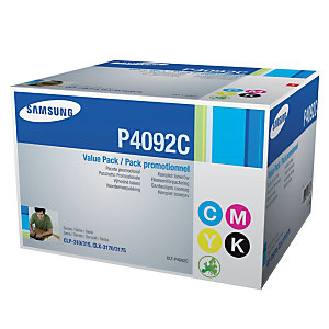 Pack 4 toners Samsung P4092C noir et couleurs pour imprimantes laser