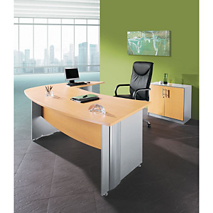 Pack Direction Activity 2 : Bureau L.184 x P.101 cm - Plateau Hêtre - Pieds pleins Aluminium + Bureau retour L.184 x P.50 cm Pack Direction Activity 2 : Bureau L.184 x P.101 cm - Plateau Hêtre - Pieds pleins Aluminium + Bureau retour L.184 x P.50 cm