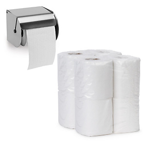 Pack papier toilette universel + distributeur Pack papier toilette universel + distributeur