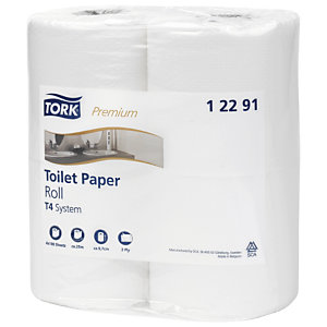 Pack papiers toilette Premium +distributeur Tork twin