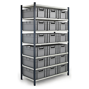 Pack de stockage rayonnage avec bac norme Europe
