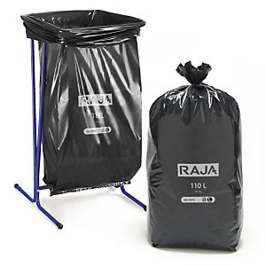 Pack support + 400 sacs poubelle 110 L RAJA