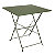 Pack table carrée + 2 chaises pliantes Sicile en métal Usage extérieur - Kaki - 2