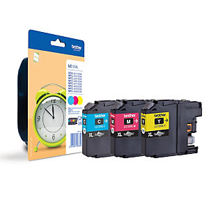 Pack van 3 cartridges Brother LC125XL (cyaan + magenta + geel) voor inkjet printers