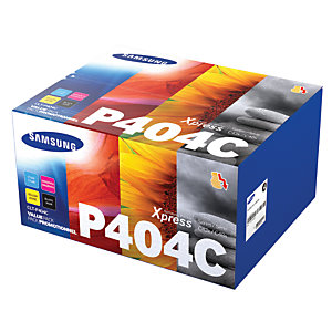 Pack van 4 cartridges Samsung CLT-P404C zwart-cyaan-magenta-geel kleuren