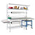 Packing station kit with under bench table - 1