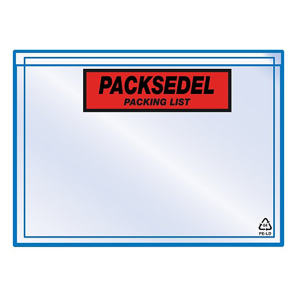 Packsedelskuvert med tryck "PACKSEDEL" 60 my RAJA 225 x 165 mm - 2