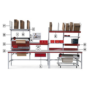 Packtisch SYSTEM FLEX Hüdig + Rocholz