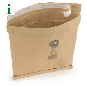 Padded, self-seal Kraft Jiffy Green bags