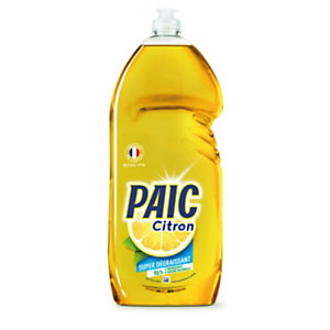 PAIC Liquide vaisselle main concentré citron jaune - Flacon 1,5 L