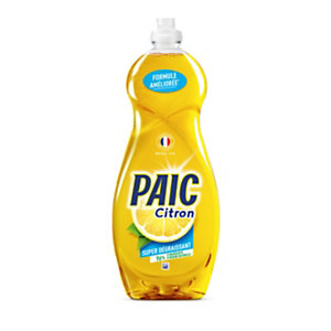 PAIC Liquide vaisselle main concentré citron jaune - Flacon 750 ml