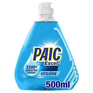 PAIC Liquide vaisselle main Excel+ Antibactérien Flacon 500 ml - Bleu