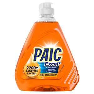 PAIC Liquide vaisselle main Excel+ Expert Dégraissage , Flacon 500 ml - Orange PAIC Liquide vaisselle main Excel+ Expert Dégraissage , Flacon 500 ml - Orange